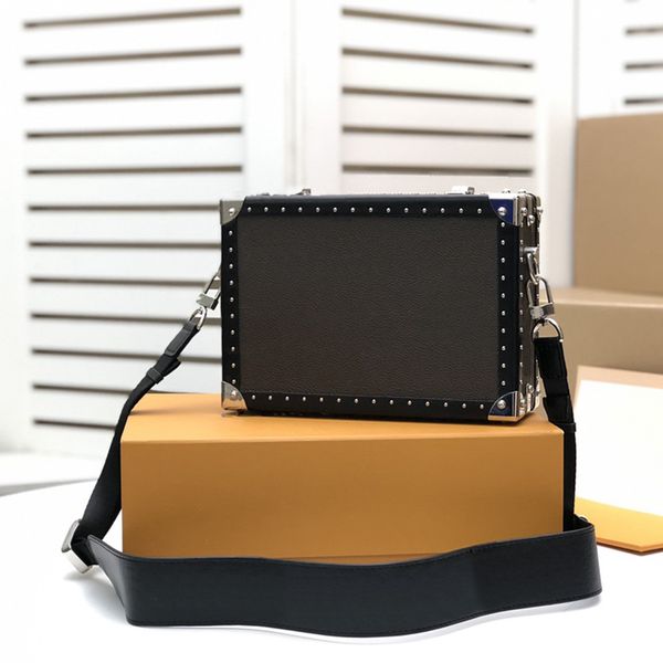 

5a designer box bag clutch box ladies handbag leather canvas fashion shoulder bag luxury crossbody bag vintage high quality