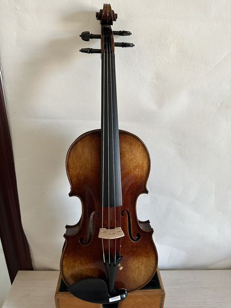 

master 4/4 violin 1pc solid flamed maple back spruce complete hand made 2934