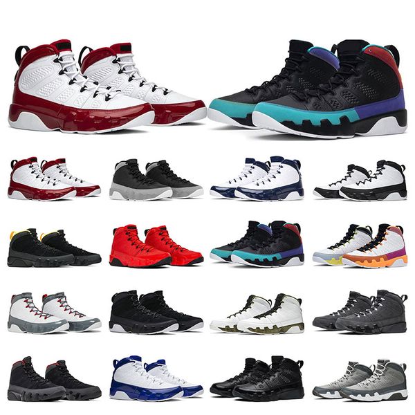 

9s men basketball shoes 9 mens sneakers outdoor fashion trainers chile gym fire red particle grey bred outdoors shoe size 7-13