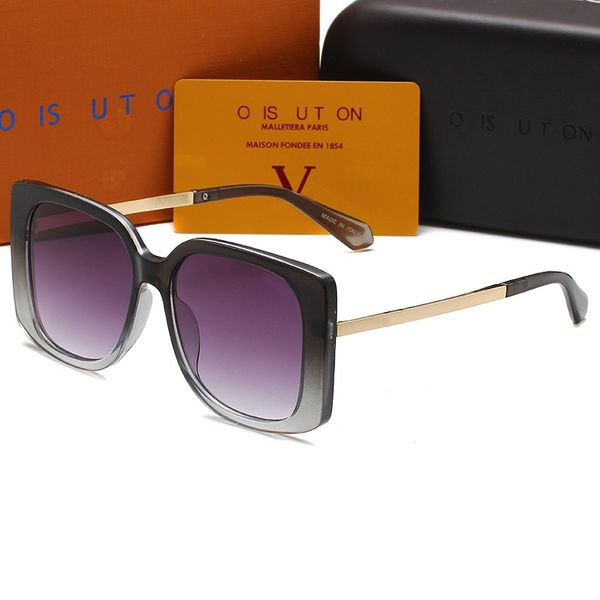 

2023 design luxury sunglasses for mens 5 colors fashion classic uv400 summer outdoor driving beach with box 1216 louise vutton viuton, White;black
