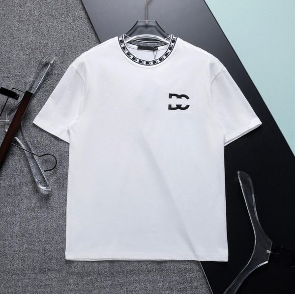 

mens casual tee shirts letter crew neck printing prue cotton short sleeve loose summer new elegant t-shirts, Black;brown