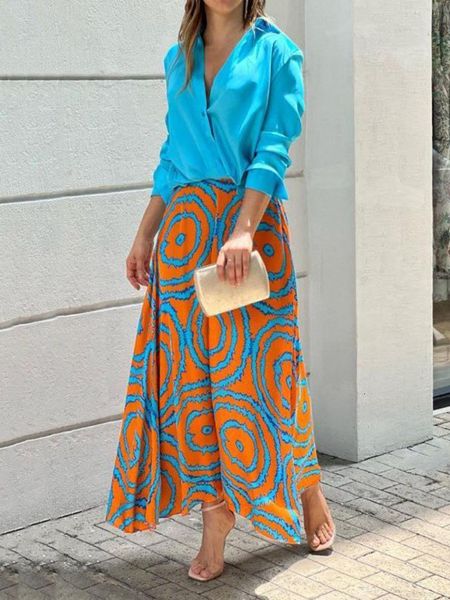 

two piece dress women's skirt spring summer fashion v-neck long sleeve dresses sets two piece sets womens outifits female dress clothin, White