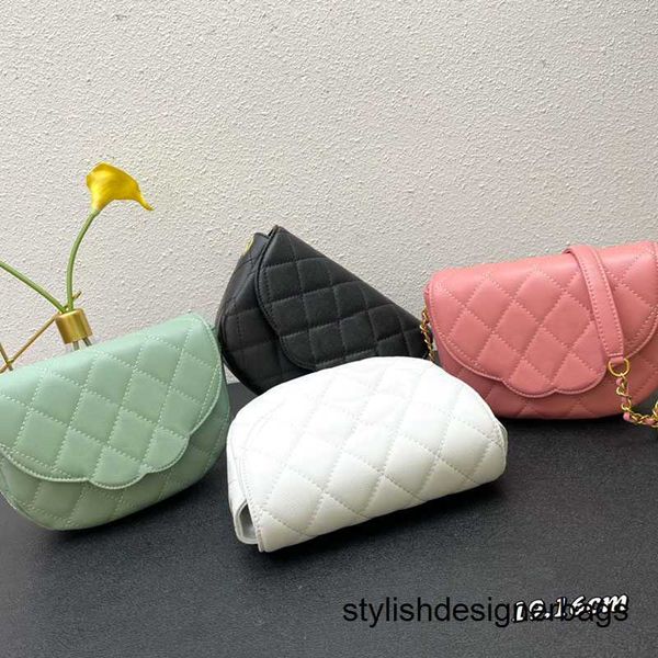 

cross body evening bags design woman's quilted shoulder chain bag lambskin handbag vintage messenger bags light greenleather hobo vanit