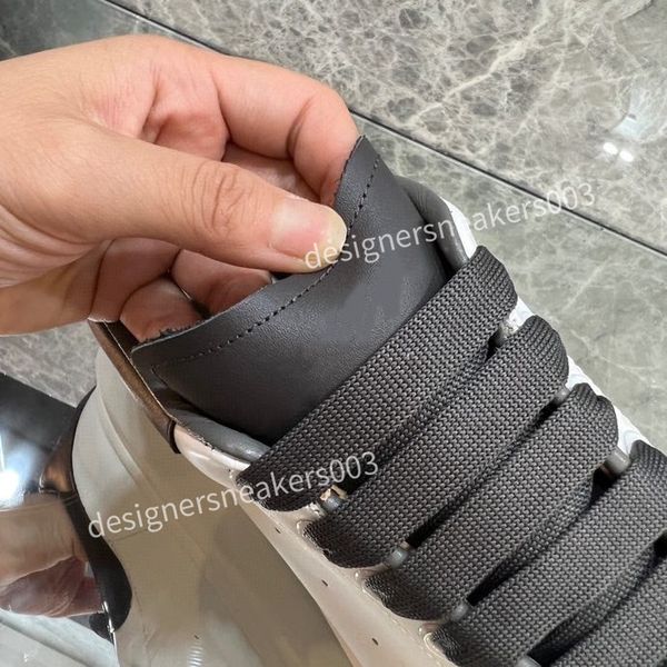 

2023brand women mens designer casual shoes classic dirty shoes mid double height bottom trainers leather glitter golden quality, Black