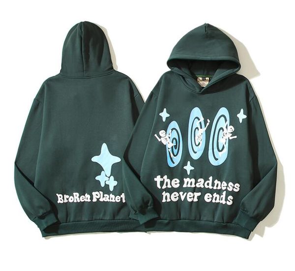 

the madness never ends hoodies for men women sweatshirts hooded designer hoodie long sleeve coat, Black