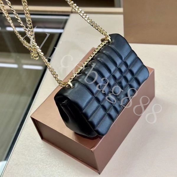 

b logo cross body bags for girl london england new style chain bag tofu flap genuine leather luxury designer shoulder bag with 4 color 19cm