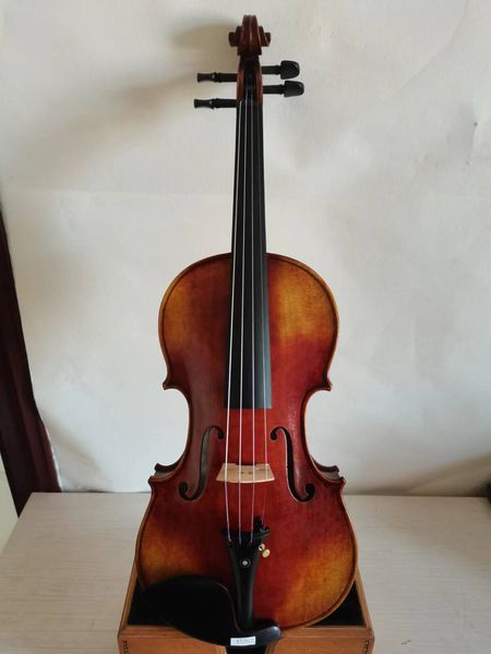 

master 4/4 violin solid flamed maple back spruce complete hand made k2912
