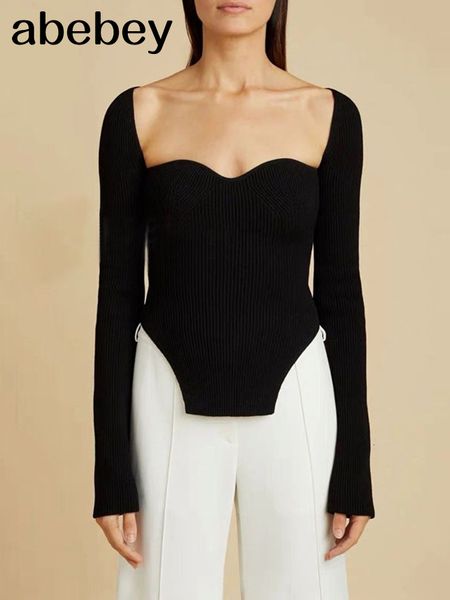 

women's tshirt spring style sqaure collar full set knitted zipper fit tshirt women's wk08001l 230511, White