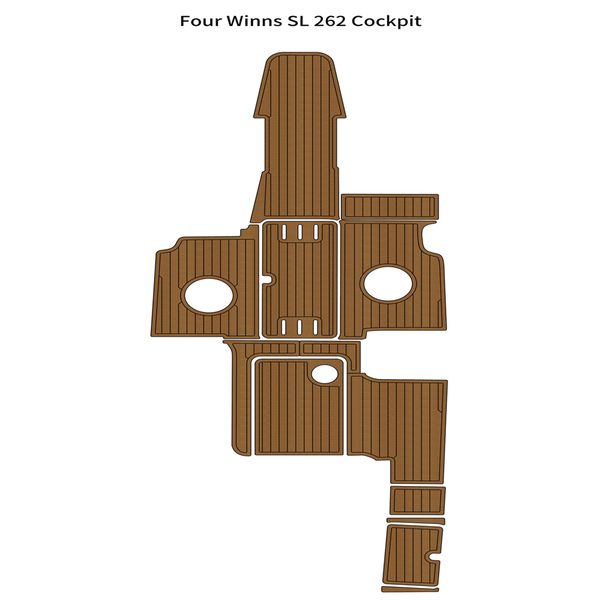 

four winns sl 262 cockpit boat eva faux teak deck floor pad flooring mat