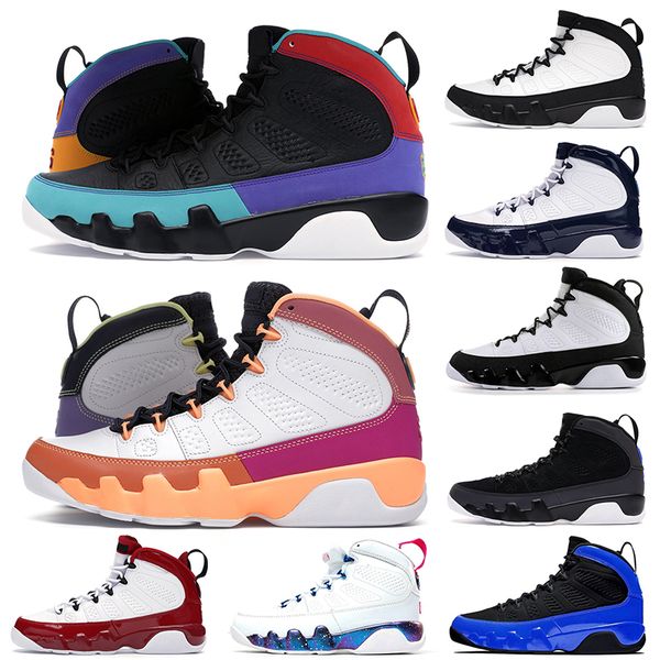 

wholesale 9s bred mens basketball shoes racer blue-3m reflective space jace university blue chile red unc outdoor men outdoor sports sneaker