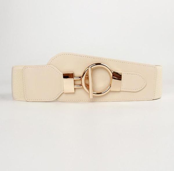 

belts gold buckle belt for women fashion wide elastic girdle black beige color dress and coat gift cummerbunds6314237, Black;brown
