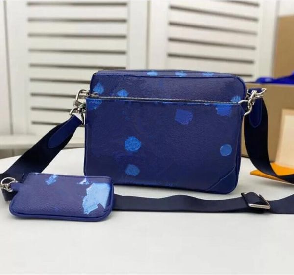 

202 wallet luxury designer bag mens three-piece satchelsmall messenger