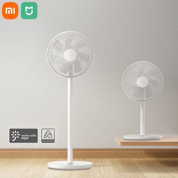 

xiaomi mijia floor fan smart standing fan ac frequency conversion electric floor standing fan mi home app control timing fan