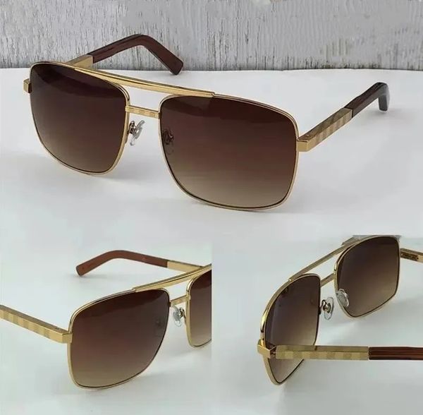 

fashion designer sunglass attitude sunglasses for men metal square gold frame uv 400 glasses mens sun glass uv400 lens with box 0259, White;black