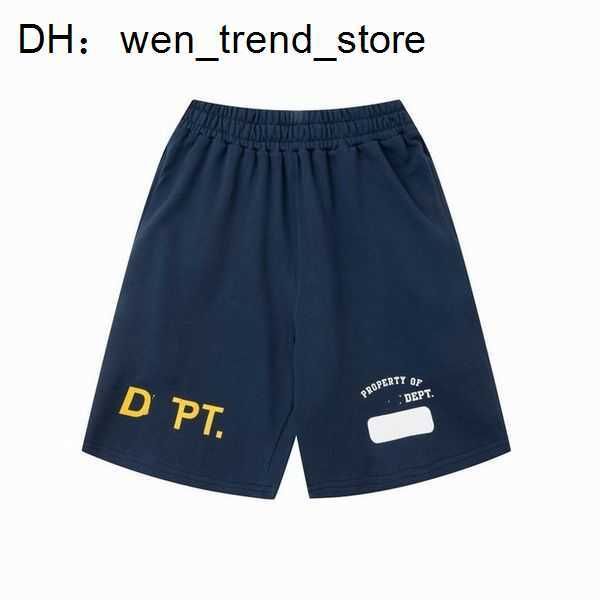 

men's shorts american fashion brand galleryes depts hand-painted splash printing pure cotton terry fog high street 5-point casual pants, White;black