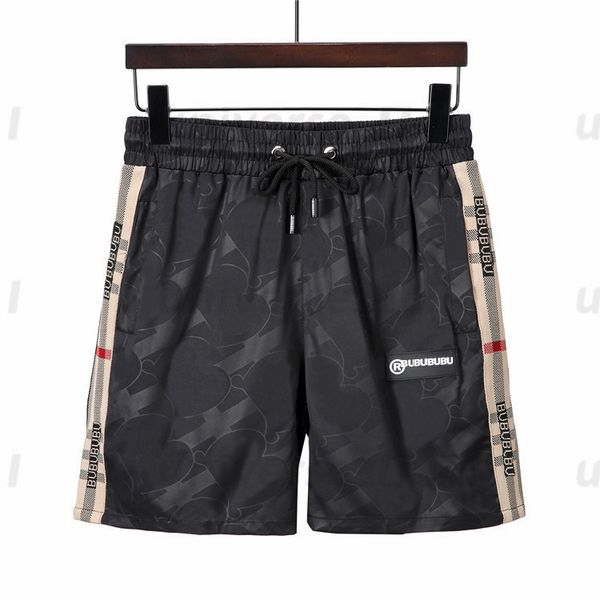 

mens plaid shorts beach pants designers board swim short gym mesh sportswear quick drying swimwear printing man s clothing asian size m-3xl, White;black