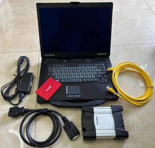 

for bmw icom next auto diagnostic programming tool a2 with second hand used computer cf52 4g toughbook lap1tb hdd ssd v06.2023 software read