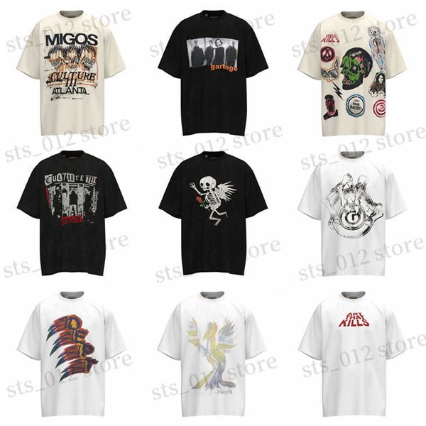 

men's t-shirts frog drift fashion streetwear y2k superior quality oversized vintage cotton brand loose tee t-shirt for men clothing t2, White;black