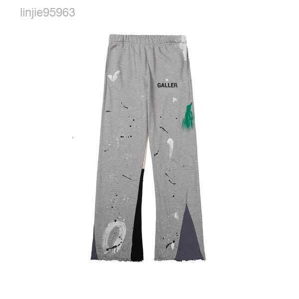 

men pants galleries sweatpants dept speckled letter print men's couple versatile casual straight 4unr1, Black