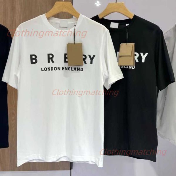 

2023 summer new fashion luxury short sleeve t-shirt round neck cotton letter classic short sleeve t-shirt aa, White;black