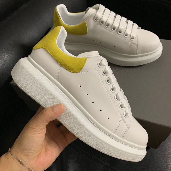 

2023 new luxury men womens fashion shoes lace-up flat platform designer sneaker black genuine leather air cushion sneakers 0426