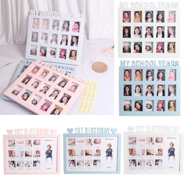 

albums books my first year baby memorial po frame school years kids student baby keepsake frame picture display born birth growth album 2305