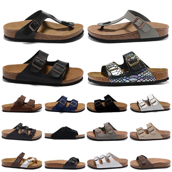 

2023 designer slipper boston clogs sandals men women white cork leather platform dhgates summer leather sliders buckle strap casual indoor f, White;red