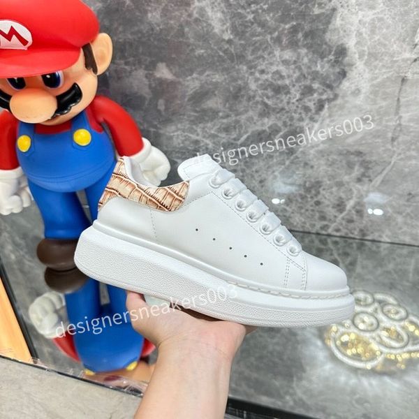 

2023new womens brand casual shoes classic dirty shoes mid double height bottom trainers leather glitter golden quality, Black