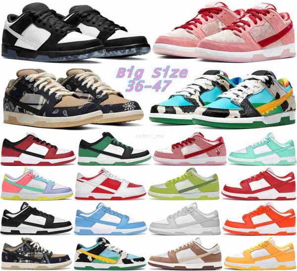 

designer shoes for men women flat sneakers sb low panda white black grey fog unc syracuse green glow chlorophyll triple pink strangelove gai