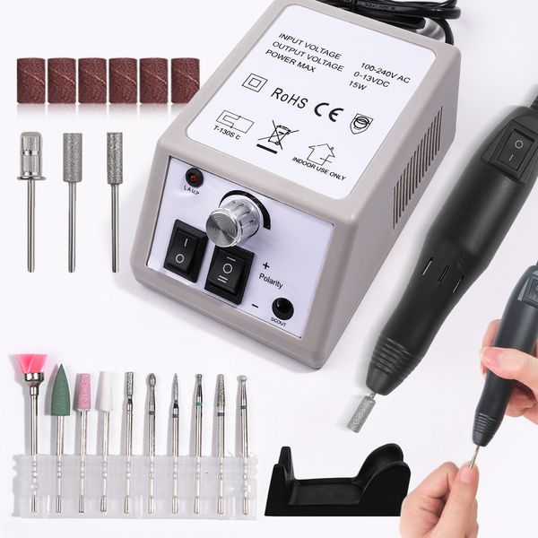 

nail manicure set drill electric machine 20000rpm file with milling cutters bits pedicure tools 230512