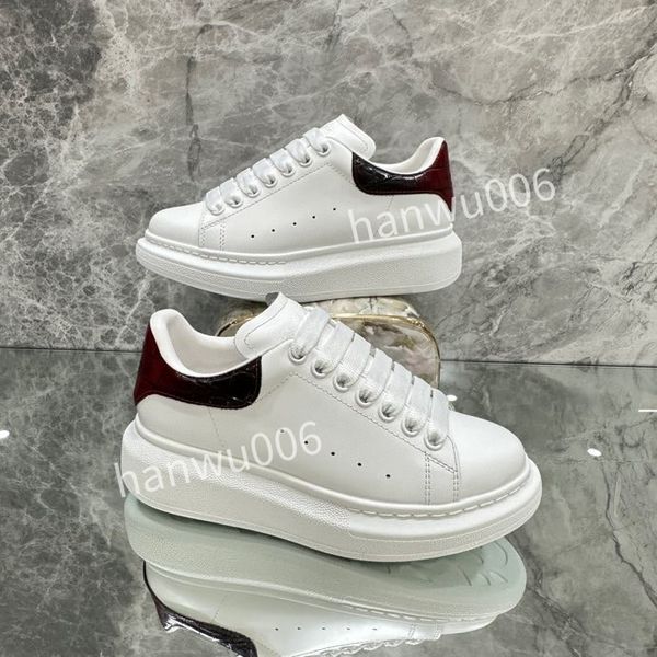 

2023new luxury designer shoes men womens white luxury designer sneaker lace up genuine leather sneakers fashion women casual designer sneake, Black