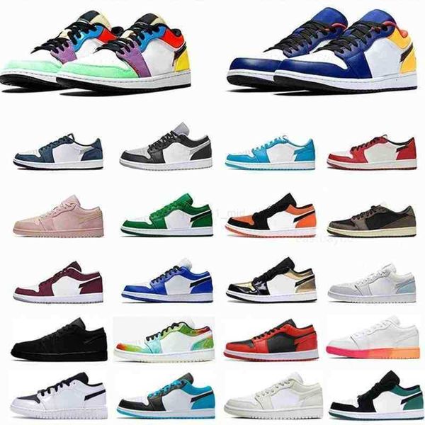 

low 1 1s basketball sports shoes varsity red paris shadow unc chicago tropical brown gold toe white obsidian nude pink mens