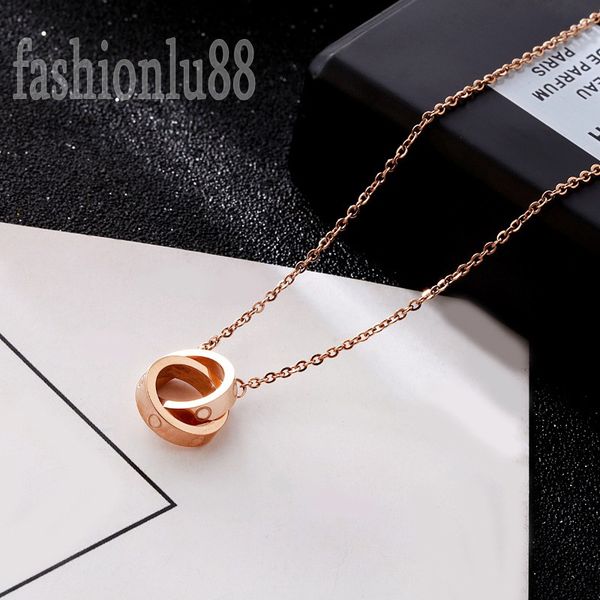 

rose gold color necklaces designers pendant necklace no main drill crystal inlay letter iced out hiphop chic eternal romantic love necklaces, Silver