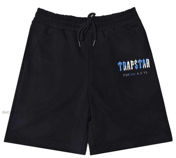 

trapstar mens casual shorts summer printing drawstring shorts boardshorts homme classic brand beach short pants, White;black