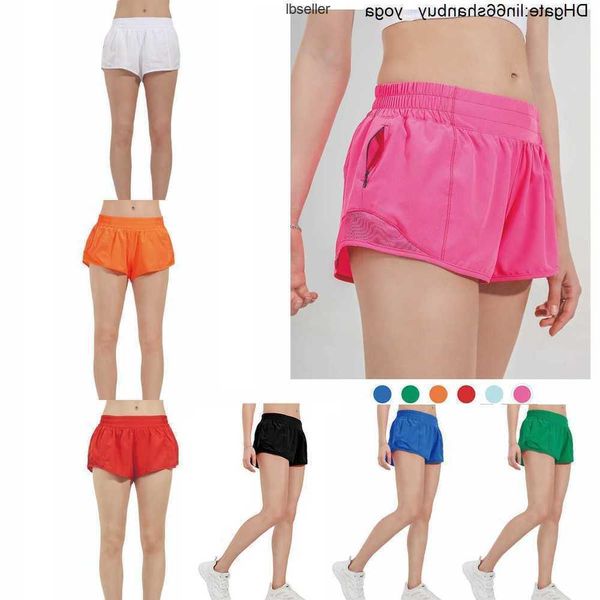 

designers lululemens womens yoga shorts fit zipper pocket high rise quick dry lulus lemon train short loose style breathable gym quality te7