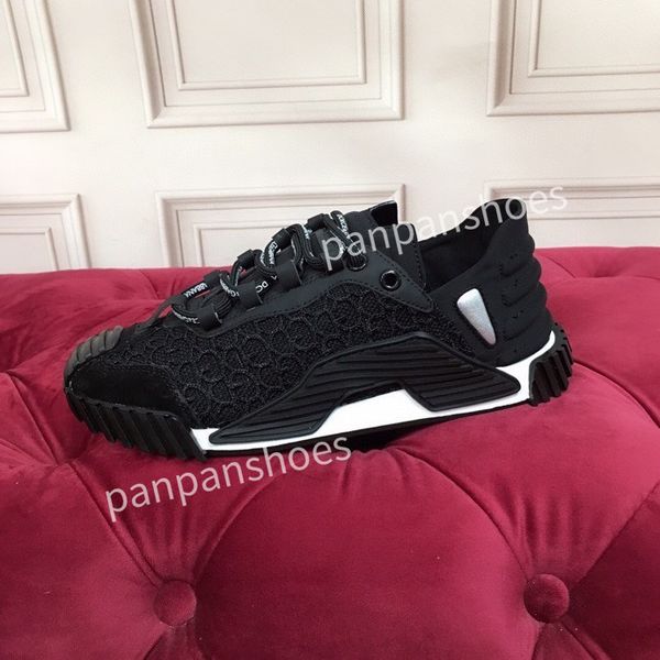 

fashion casual shoes womens designer leather lace-up sneakers fashion lady flat running letters shoes platform sneaker2023, Black