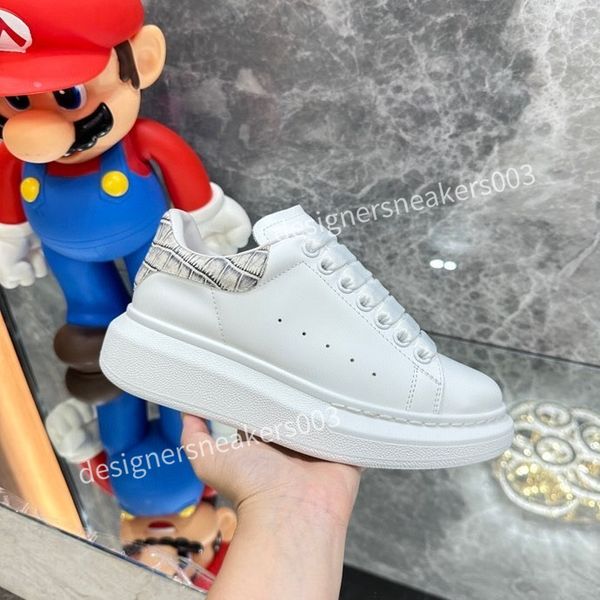 

2023women brand casual shoes classic dirty shoes mid double height bottom trainers leather glitter golden quality, Black