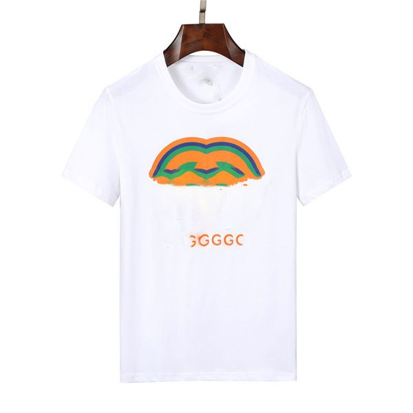 

designer of luxury t-shirt brand t shirt clothing spray letter short sleeve spring summer tide men and women tee m-3xl n9, White;black