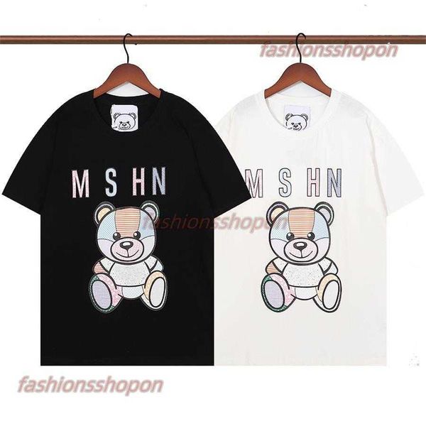 

aa designer of luxury t-shirt brand t shirt clothing spray letter short sleeve spring summer tide men and women tee new2023, White;black