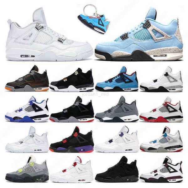 

basketball shoes 4s 4 mens women university blue black cat white cement fire red sport sneaker trainer outdoor
