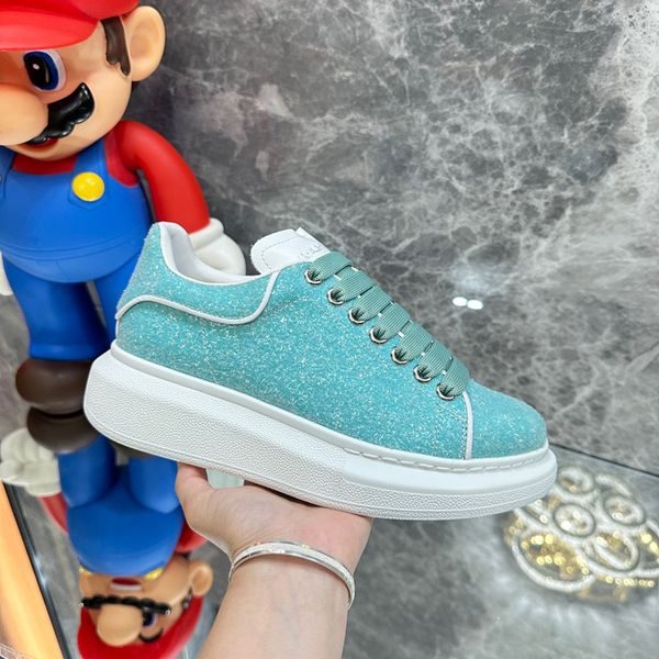 

new luxury designer casual shoes classic men women calfskin shoes vintage sneakers reflective sneaker print 0426, Black