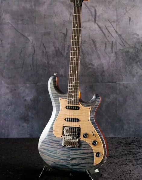 

mahogany green moire 6 strings electric guitar factory sales customization new