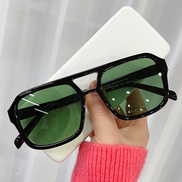 

sunglasses irregular square vintage sunglasses woman brand designer green sun glasses female fashion mirror retro gradient de sol 230511, White;black
