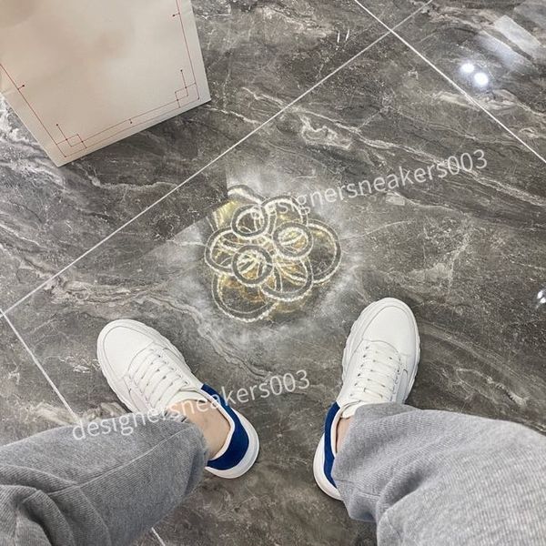 

2023brand women men designer casual shoes classic dirty shoes mid double height bottom trainers leather glitter golden quality, Black