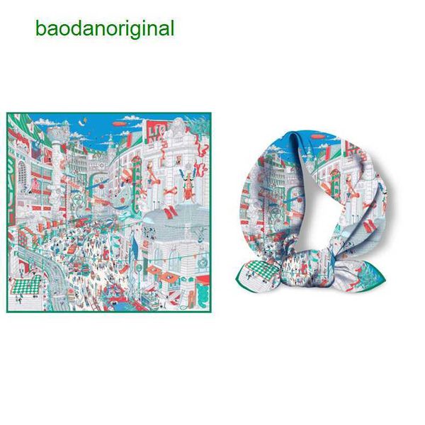 

hemres designer scarves twill silk for mother's day spring french square scarves women's sun protection shawls summer, Blue;gray