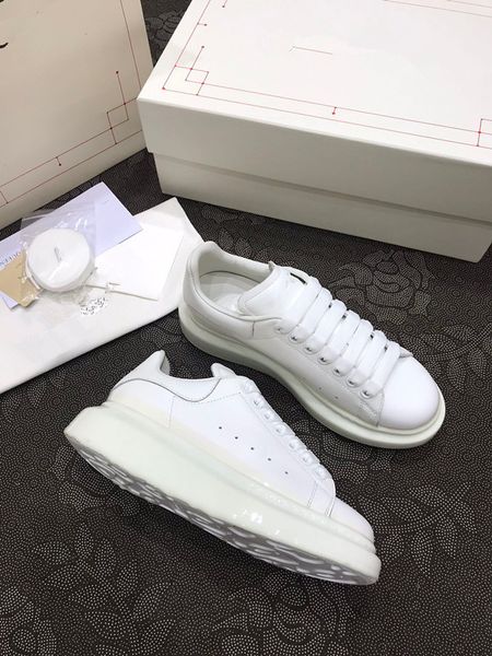 

r sneaker casual shoes calfskin leather white letter overlays platform all-match fashion 0426, Black