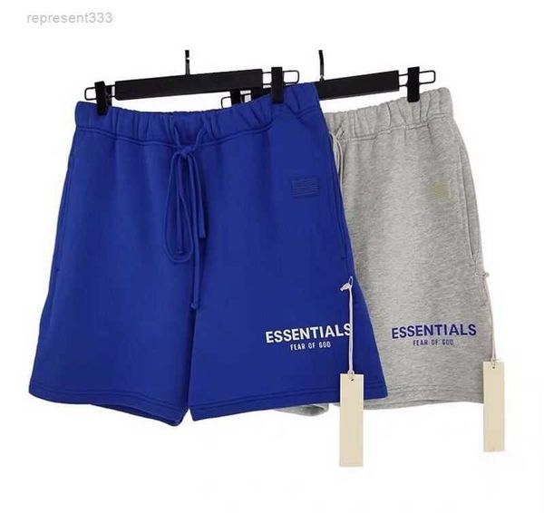 

essentail shorts summer new fog fashion men's and comfortable simple reflective casual shorts b0u3, White;black