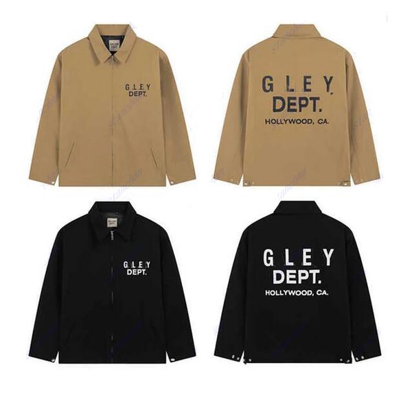 

fashion mens jackets galleryes jacket men's designer causual depts outwear zipper coats size s-xl, Black;brown