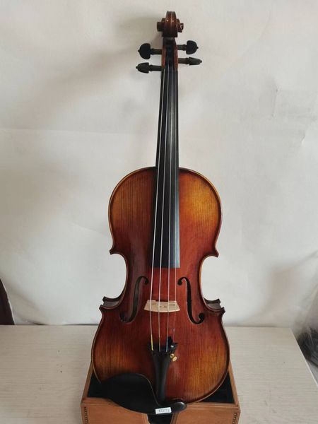 

new 4/4 violin totoise crack style flamed maple back spruce hand made k2771