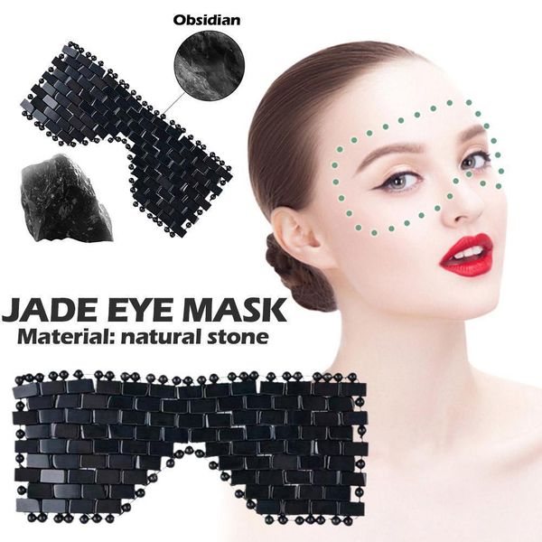 

eye massager jade mask stone cold using green s sleeping relief cover 230511